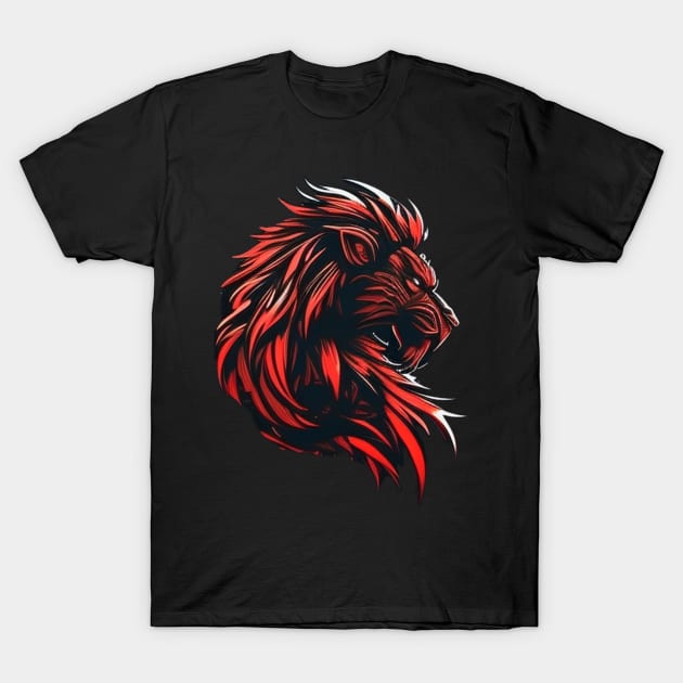 Red lion T-Shirt by Maxprint